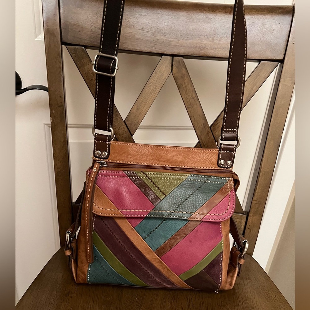 Fossil Patchwork Shoulder Bag - image 1